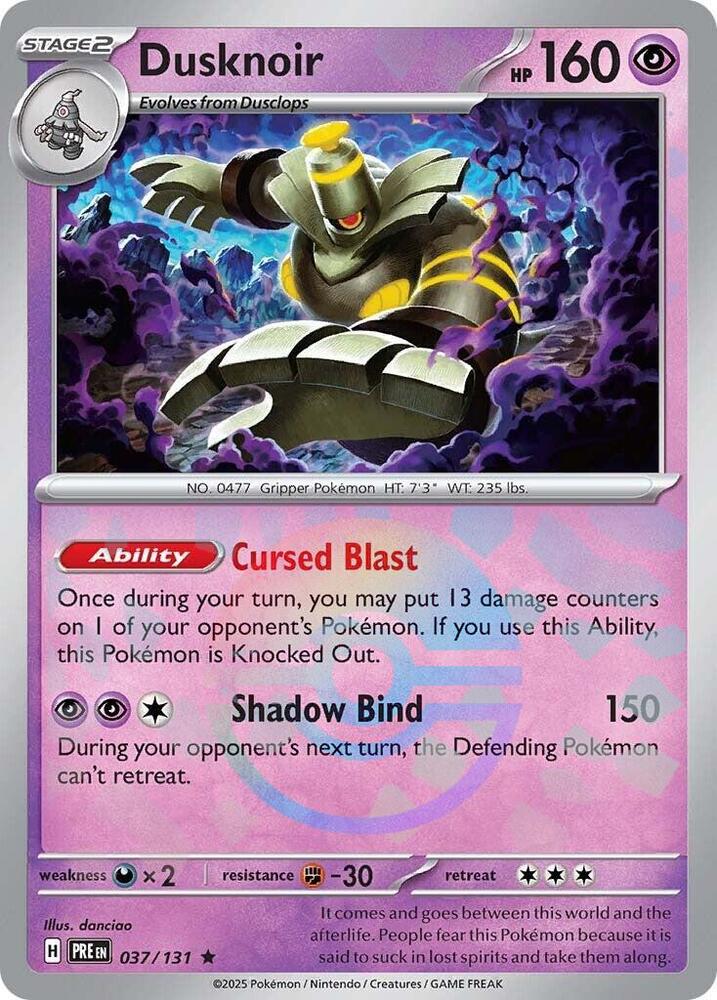 Dusknoir - 037/131 - SV: Prismatic Evolutions (Poke Ball Pattern)