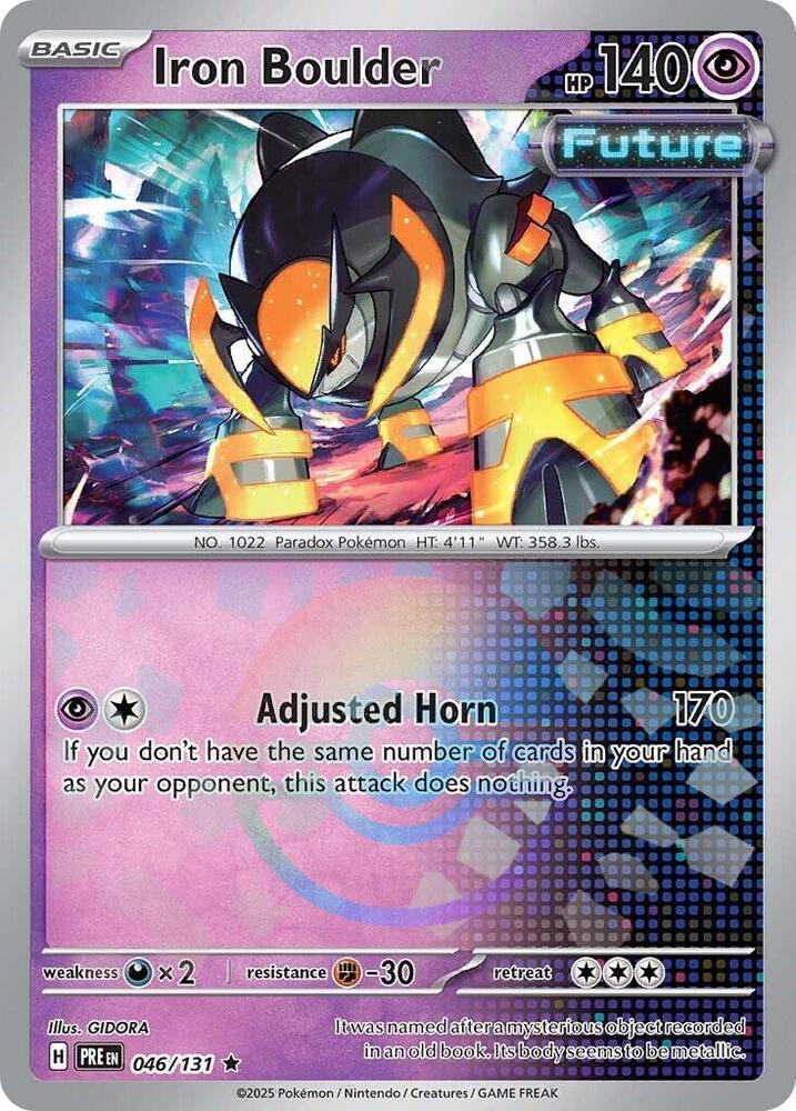 Iron Boulder - 046/131 - SV: Prismatic Evolutions (Poke Ball Pattern)