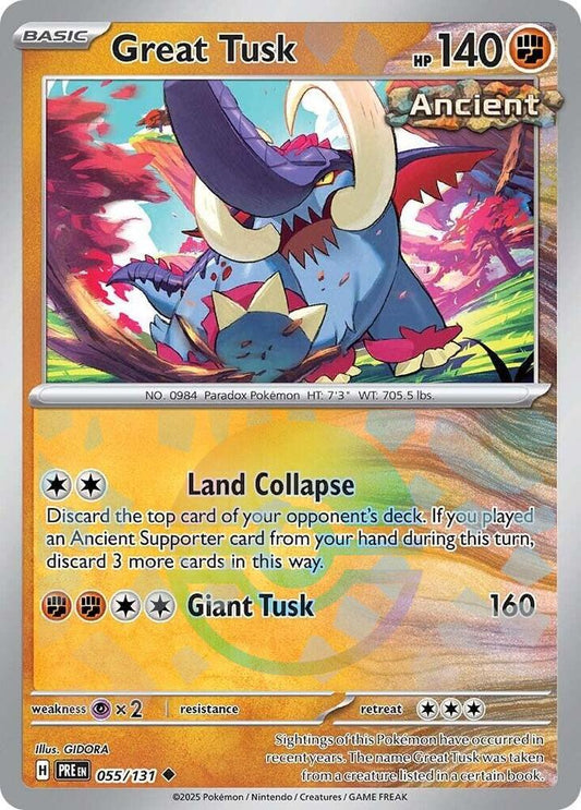 Great Tusk (Poke Ball Pattern) - SV: Prismatic Evolutions