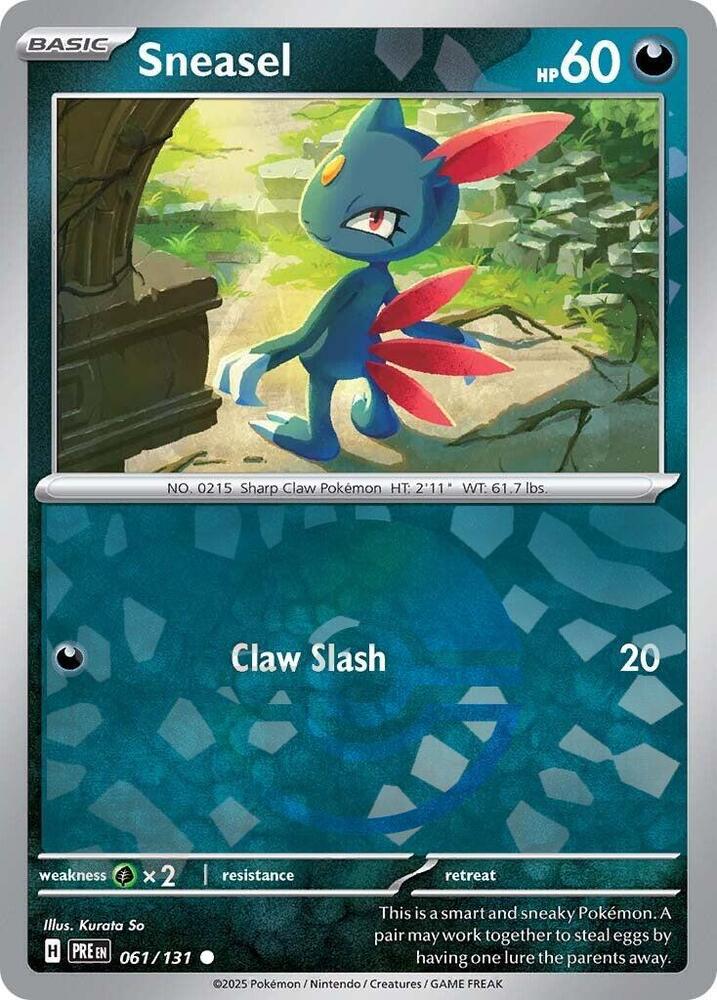 Sneasel - 061/131 - SV: Prismatic Evolutions (Poke Ball Pattern)