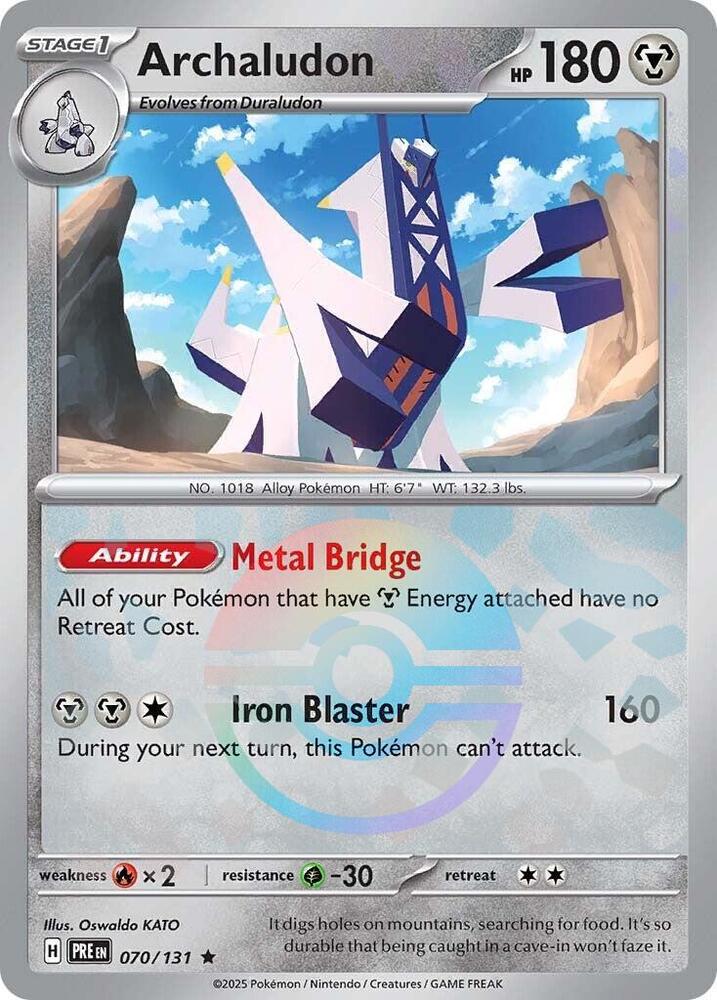 Archaludon - 070/131 - SV: Prismatic Evolutions (Poke Ball Pattern)