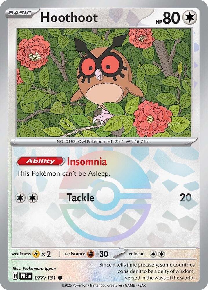 Hoothoot (Poke Ball Pattern) - SV: Prismatic Evolutions