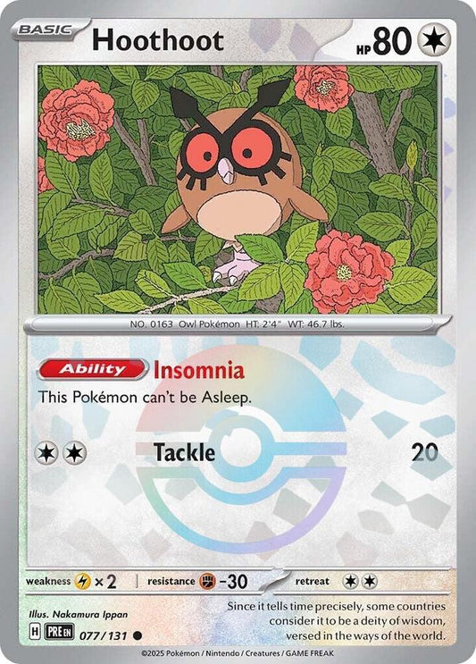 Hoothoot (Poke Ball Pattern) - SV: Prismatic Evolutions