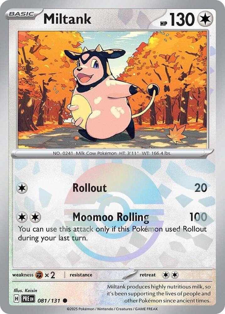 Miltank - 081/131 - SV: Prismatic Evolutions (Poke Ball Pattern)