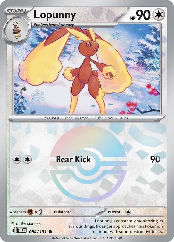Lopunny - 084/131 - SV: Prismatic Evolutions (Poke Ball Pattern)