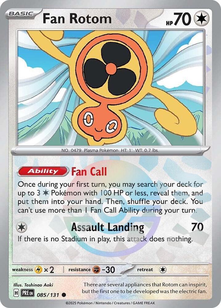 Fan Rotom - 085/131 - SV: Prismatic Evolutions (Poke Ball Pattern)