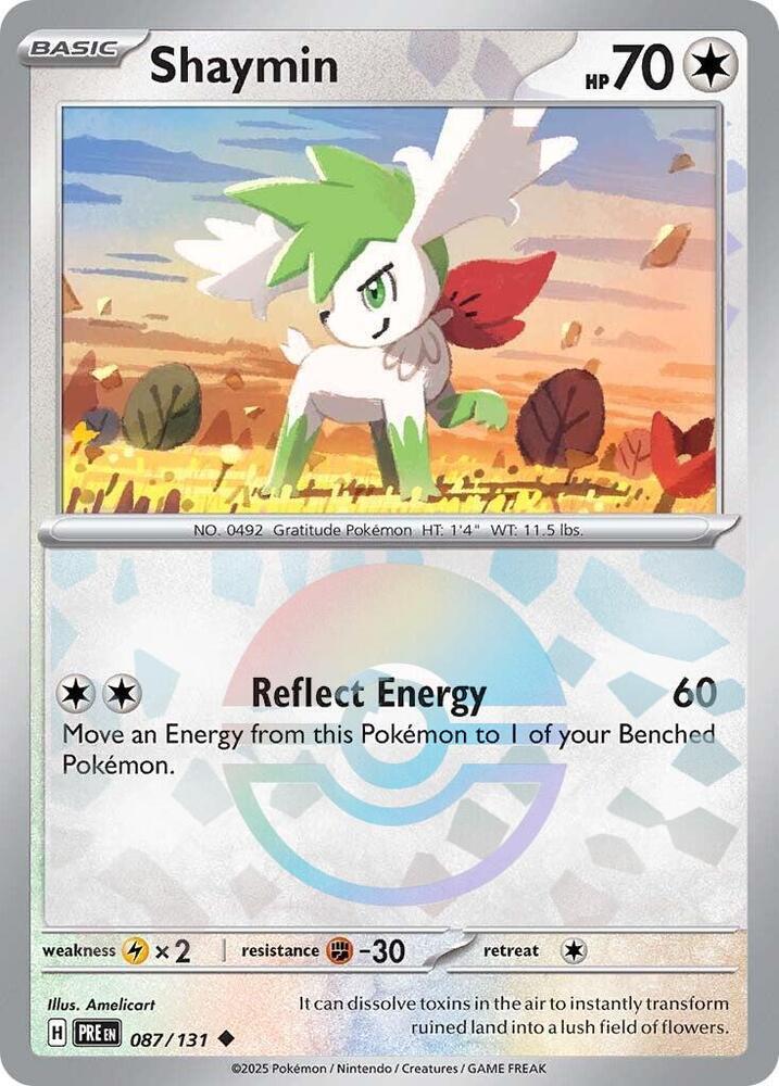 Shaymin - 087/131 - SV: Prismatic Evolutions (Poke Ball Pattern)