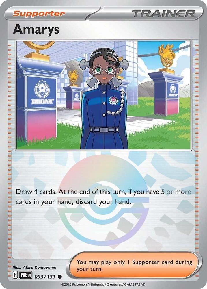 Amarys - 093/131 - SV: Prismatic Evolutions (Poke Ball Pattern)