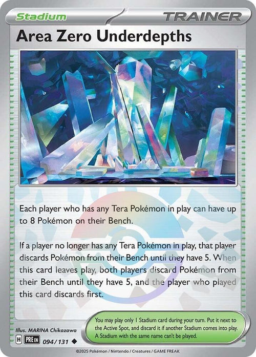 Area Zero Underdepths - 094/131 - SV: Prismatic Evolutions (Poke Ball Pattern)