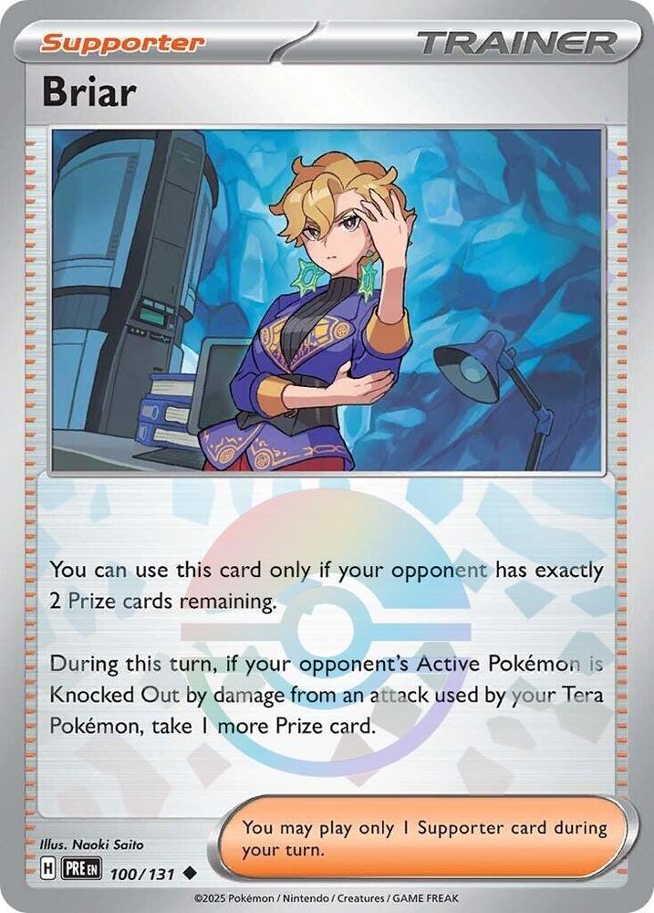 Briar - 100/131 - SV: Prismatic Evolutions (PRE) (Poke Ball)