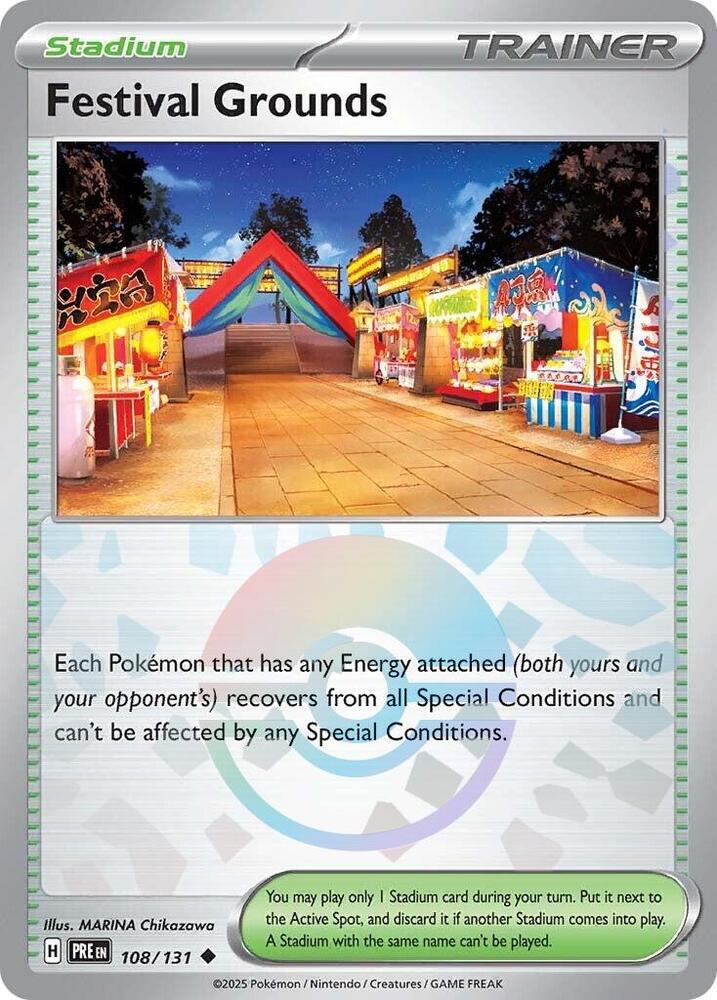 Festival Grounds - 108/131 - SV: Prismatic Evolutions (Poke Ball Pattern)