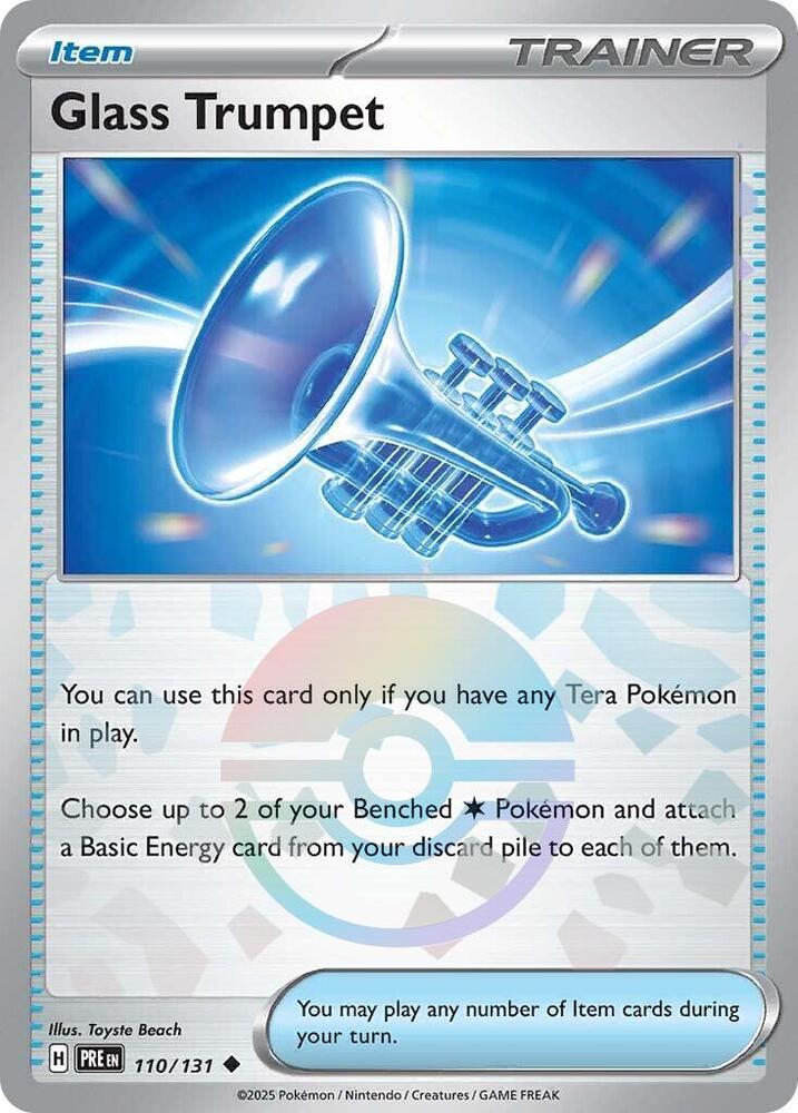 Glass Trumpet -110/131 - SV: Prismatic Evolutions (Poke Ball Pattern)