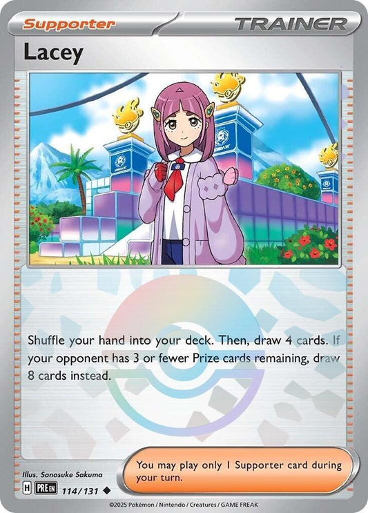 Lacey - 114/131 (Poke Ball Pattern) - SV: Prismatic Evolutions