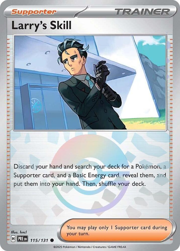Larry's Skill - 115/131 - SV: Prismatic Evolutions (Poke Ball Pattern)
