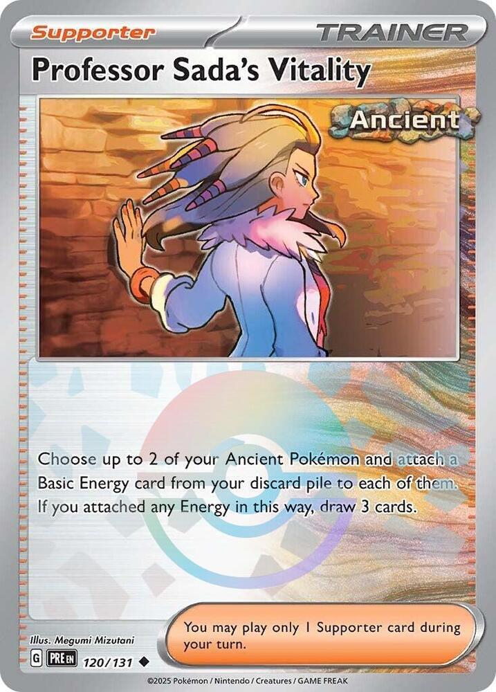 Professor Sada's Vitality - 120/131 - SV: Prismatic Evolutions (Poke Ball Pattern)