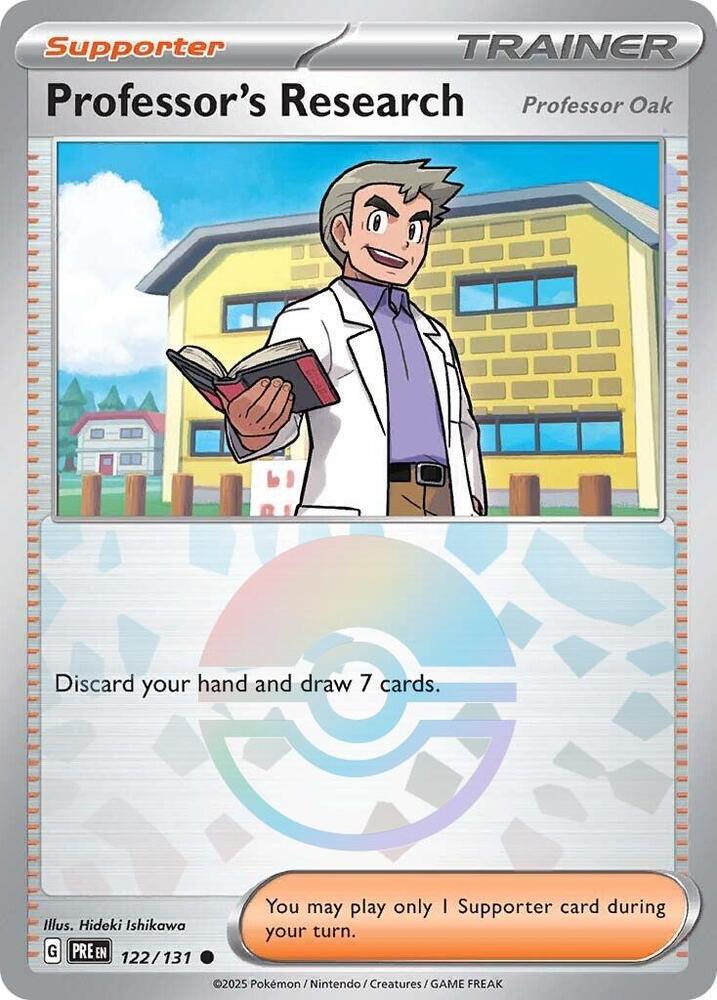 Professor's Research - 122/131 - Prismatic Evolutions [Oak] (Poke Ball)