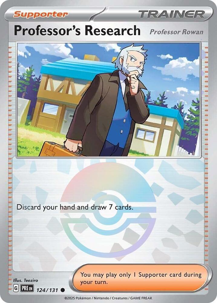 Professor's Research - 124/131 - Prismatic Evolutions [Rowan] (Poke Ball)