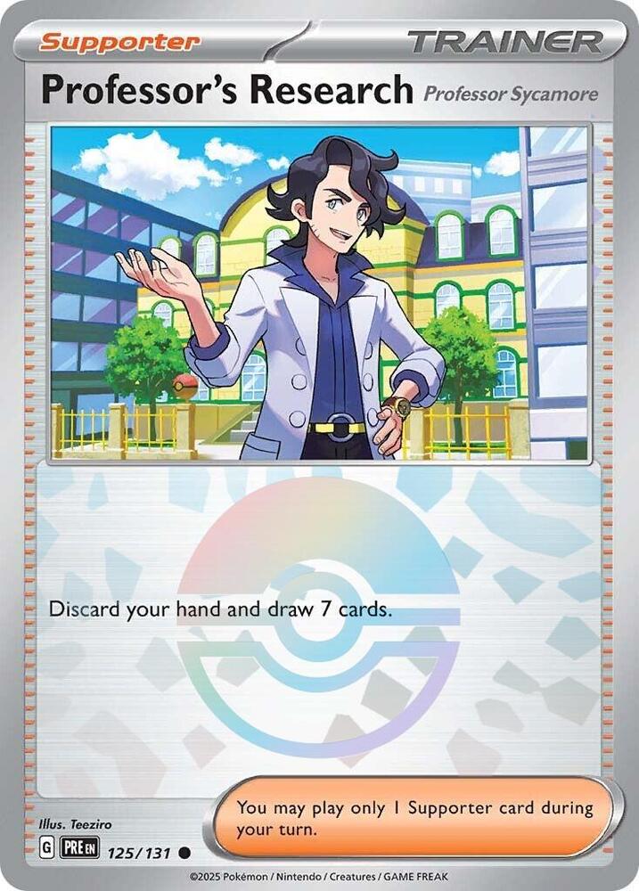 Professor's Research - 125/131 - Prismatic Evolutions [Sycamore] (Poke Ball)