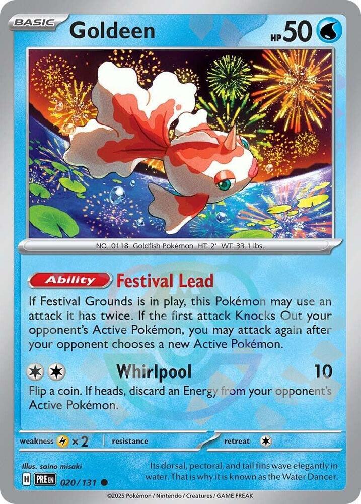 Goldeen - 020/131 - Prismatic Evolutions (Master Ball Pattern)