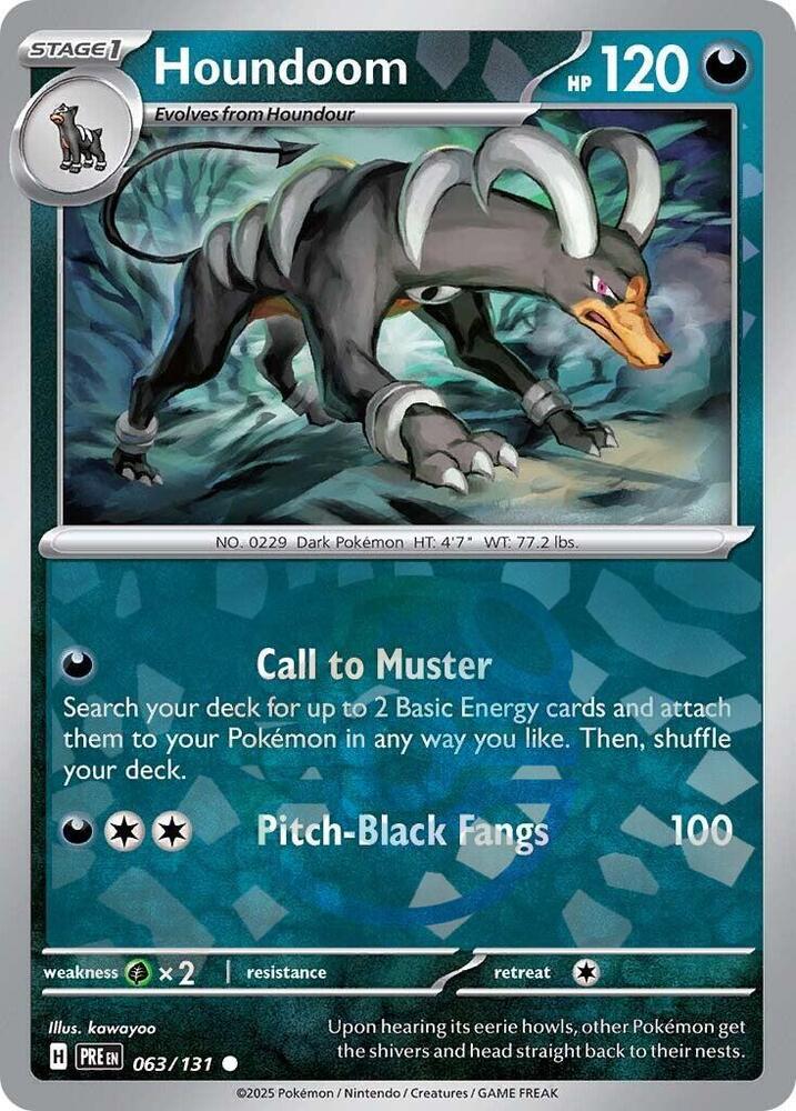 Houndoom - 063/131 - SV: Prismatic Evolutions (Master Ball Pattern)