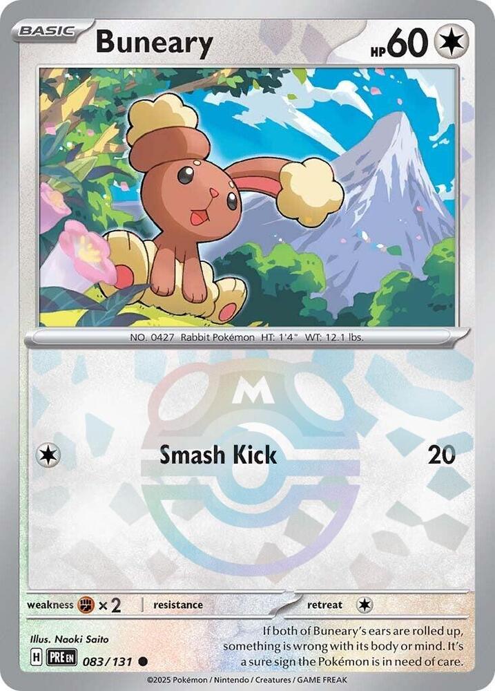 Buneary - 083/131 - SV: Prismatic Evolutions (Master Ball Pattern)