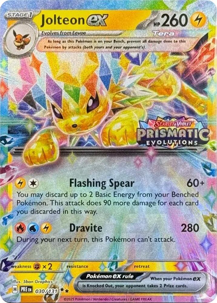 Jolteon ex - 030/131 - Prismatic Evolutions Stamp