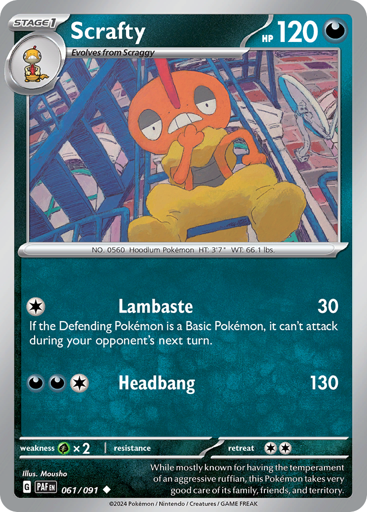 Scrafty - 061/091 - Paldean Fates