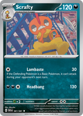 Scrafty - 061/091 - Paldean Fates (Reverse Holo)