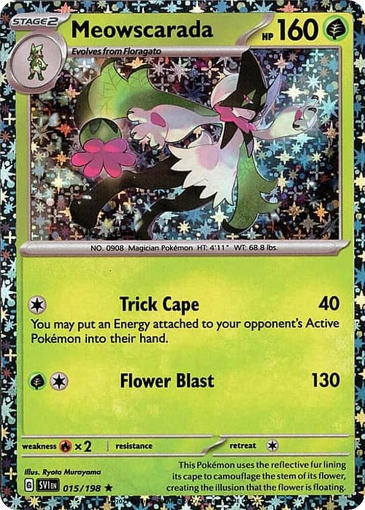 Meowscarada - 015/198 - Scarlet & Violet (sv01) (Sparkle Holo)
