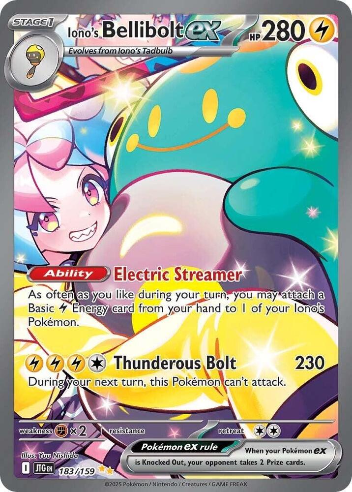 Iono's Bellibolt ex - 183/159 - SV09: Journey Together SV09: Journey Together