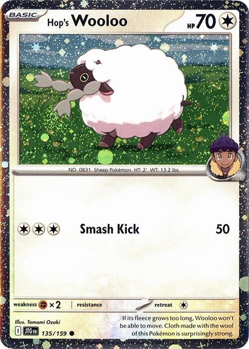 Hop's Wooloo - 135/159 - SV: Journey Together (JTG) (Cosmos Holo)