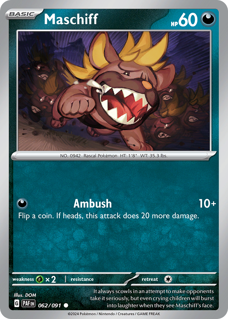 Maschiff - 062/091 - Paldean Fates