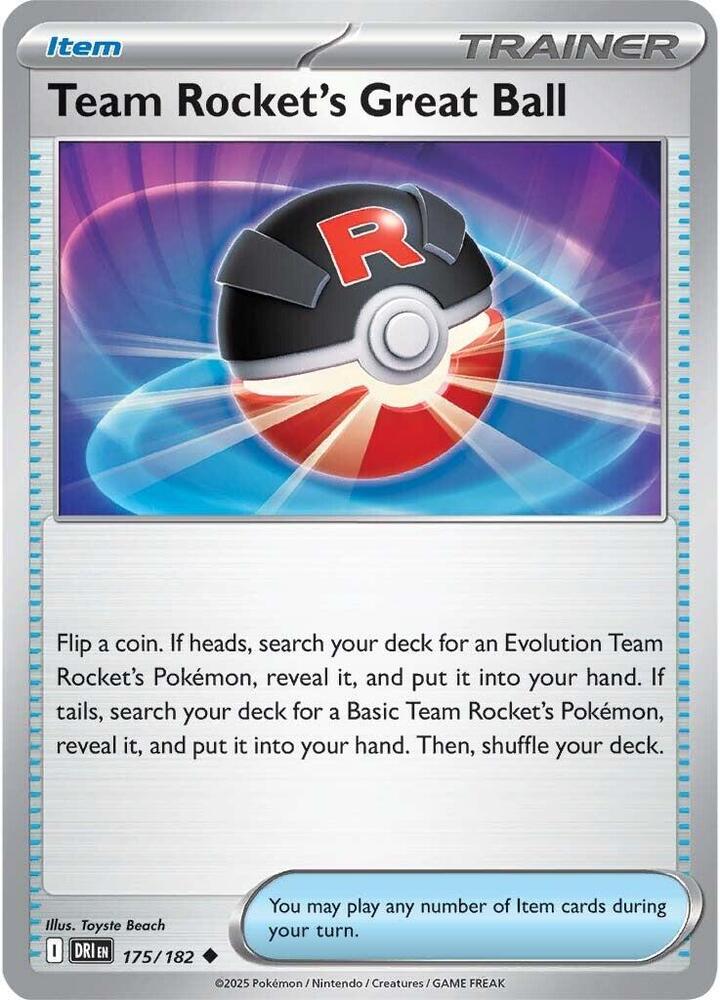 Team Rocket's Great Ball - 175/182 - SV10: Destined Rivals