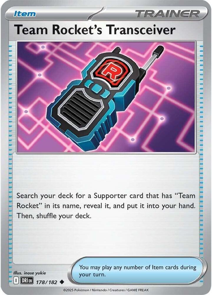 Team Rocket's Transceiver - 178/182 - SV10: Destined Rivals