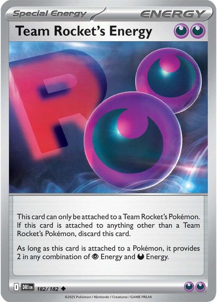 Team Rocket's Energy - 182/182 -  SV10: Destined Rivals