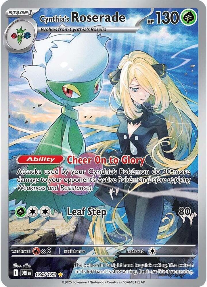Cynthia's Roserade - 184/182 - Destined Rivals