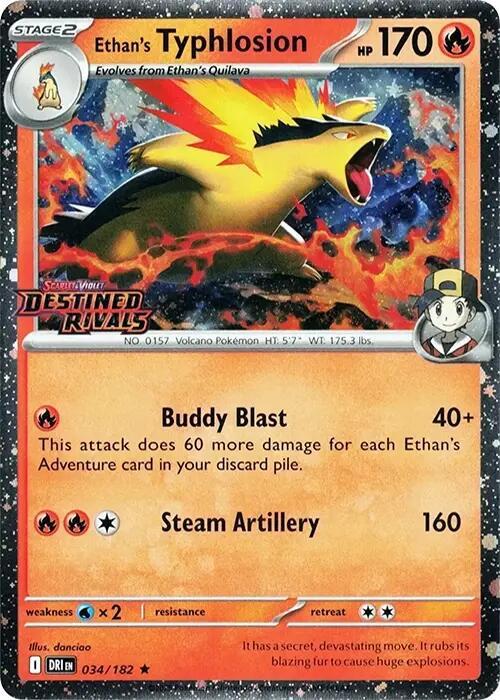 Ethan's Typhlosion - 034/182 - SV10: Destined Rivals (Prerelease)