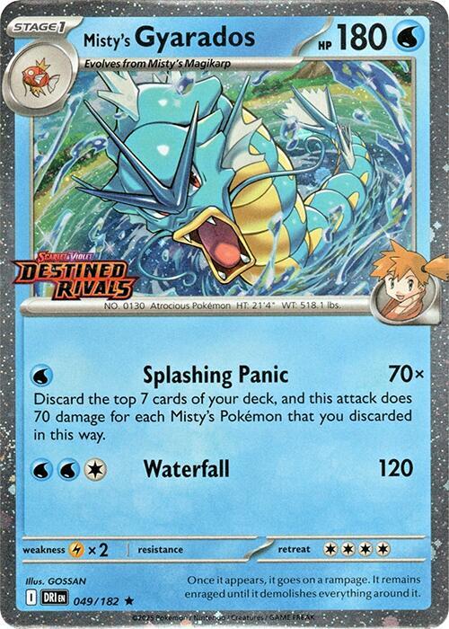 Misty's Gyarados - 049/182 - SV10: Destined Rivals (Prerelease)