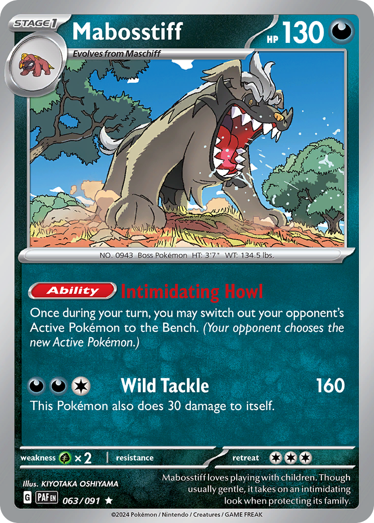Mabosstiff - 063/091 - Paldean Fates (Reverse Holo)