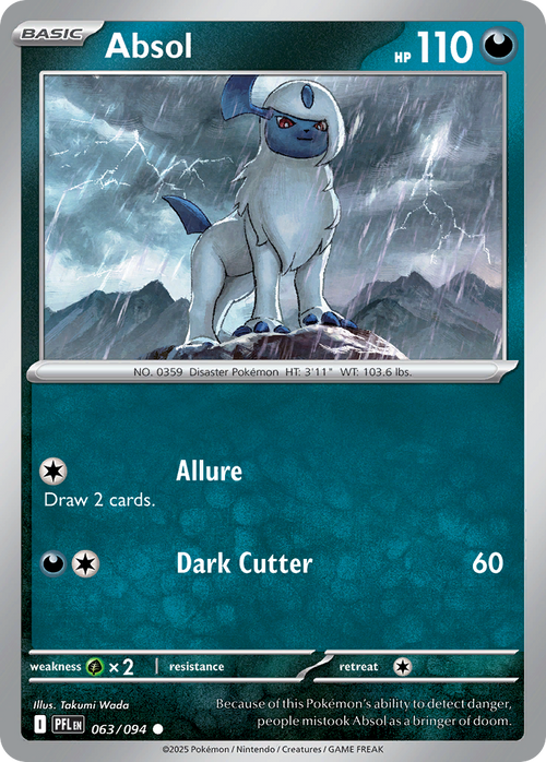 Absol- 063/094 - Phantasmal Flames (Reverse Holo)