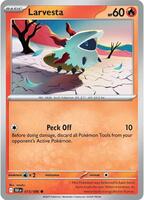 Larvesta  - 015/086  - Black Bolt (Reverse Holo)