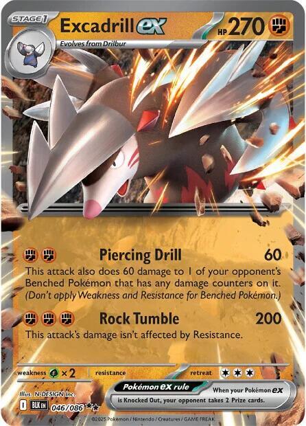 Excadrill ex 046/086 - SV: Black Bolt (BLK)