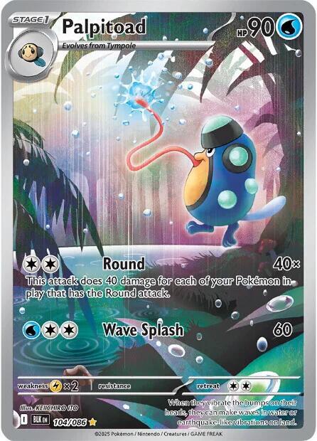 Palpitoad - 104/086 - Black Bolt