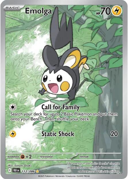 Emolga - 112/086 - Black Bolt