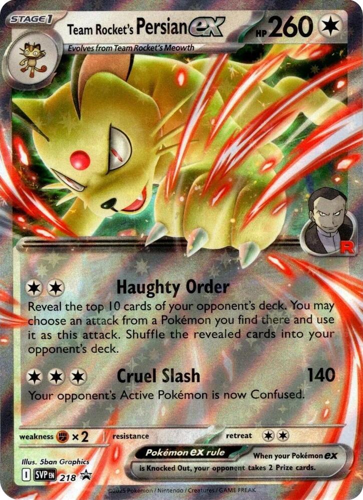 Team Rocket's Persian ex - 218 - Destined Rivals (Promo)