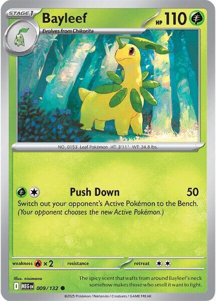 Bayleef  - 009/132  - Mega Evolution(Reverse Holo)