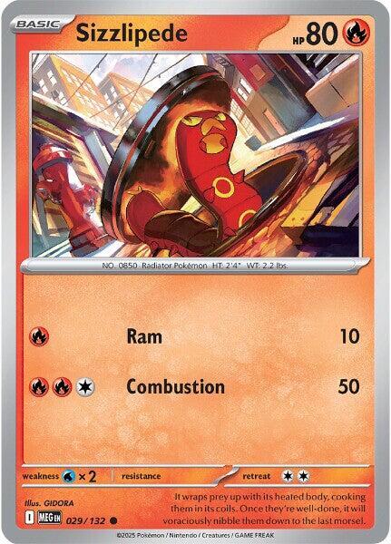 Sizzlipede  - 029/132  - Mega Evolution