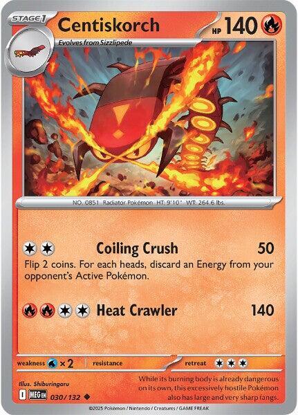 Centiskorch  - 030/132  - Mega Evolution(Reverse Holo)