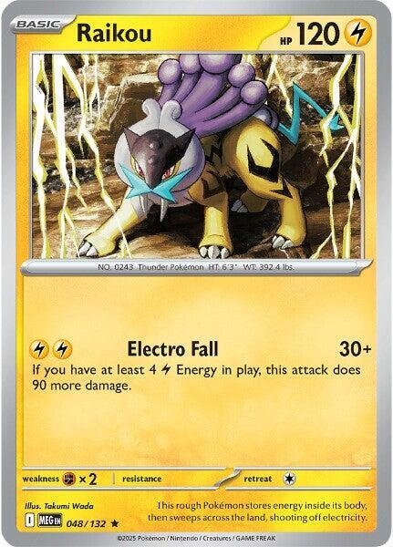 Raikou  - 048/132  - Mega Evolution (Holo)
