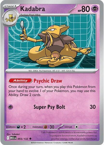 Kadabra  - 055/132  - Mega Evolution